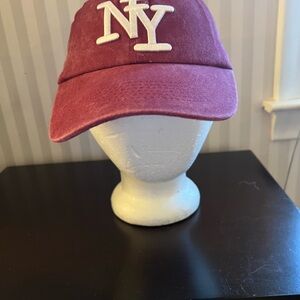 Burgundy NY Cap
